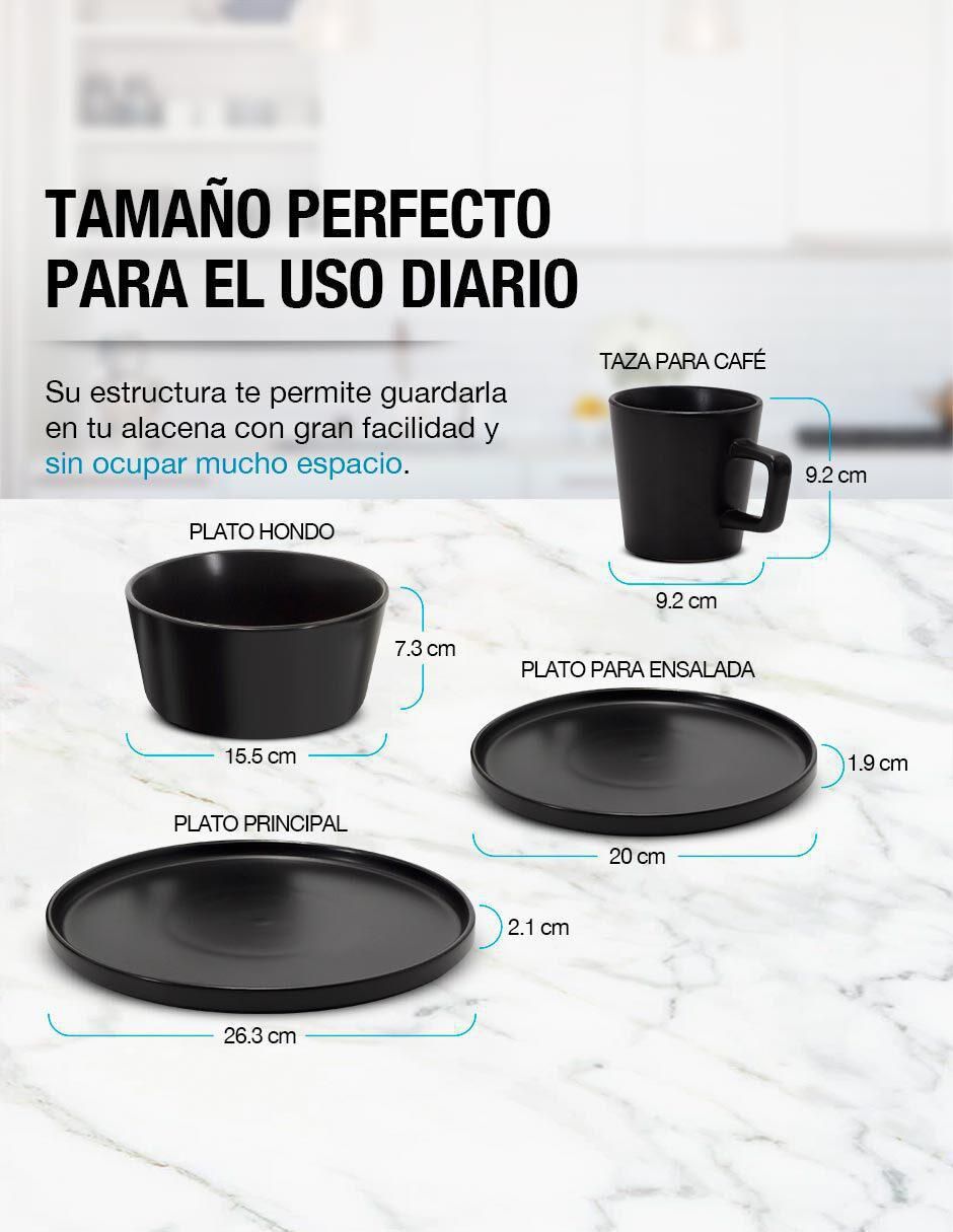 Vajilla cerrada de cerámica para 4 personas 6