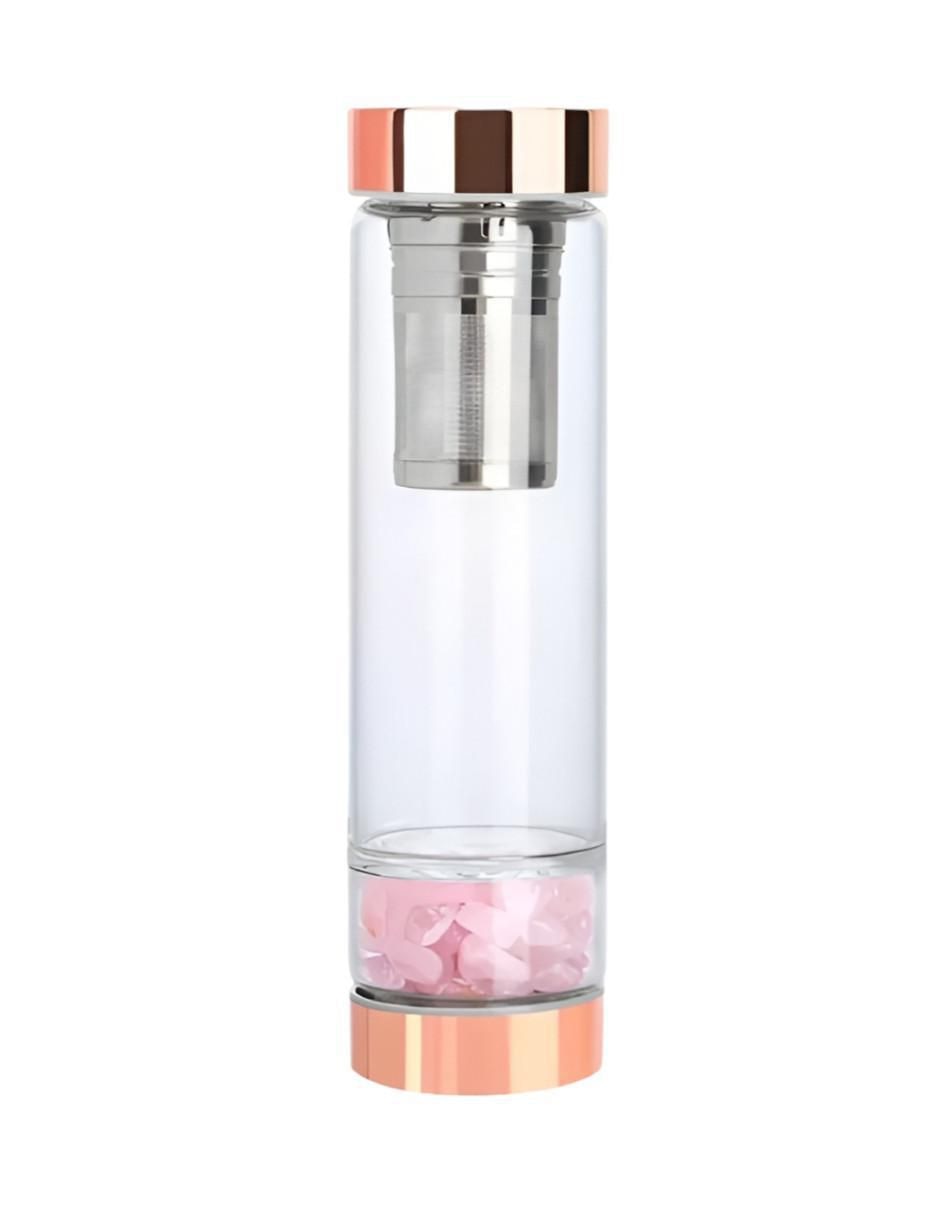 Termo infusor de vidrio con tapa rosca 450 ml