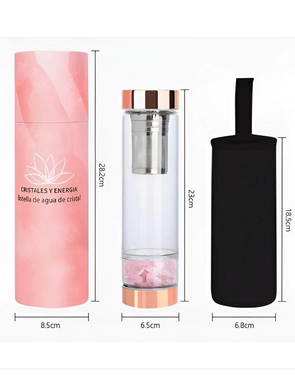 Termo infusor de vidrio con tapa rosca 450 ml