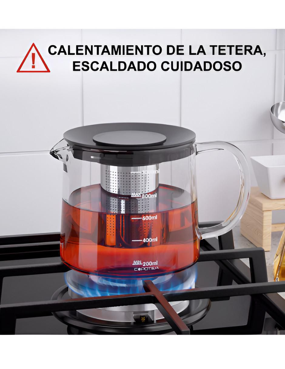 Tetera y taza Xtellar de vidrio
