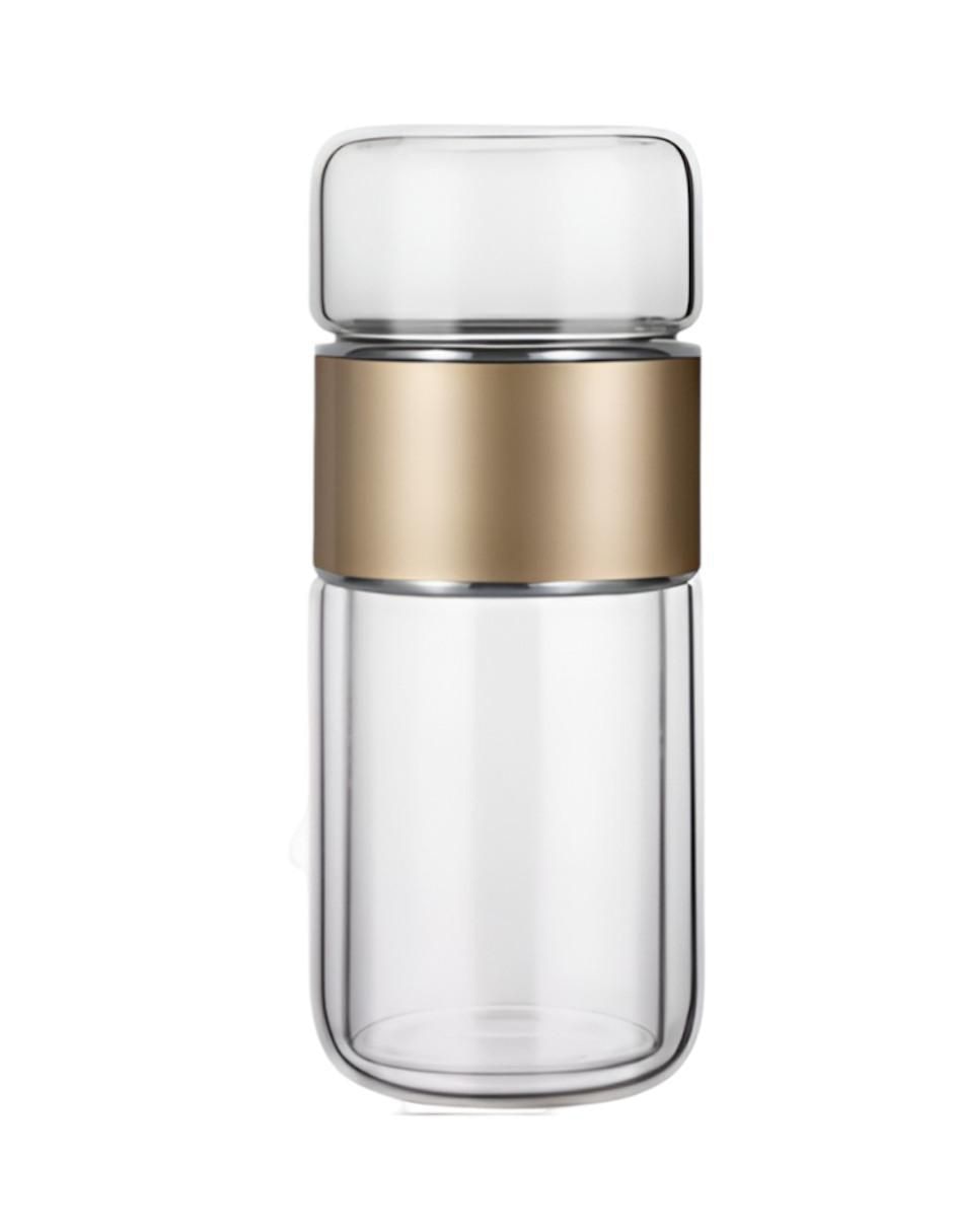 Termo infusor de vidrio con tapa rosca 280 ml Termo infusor de vidrio con tapa rosca 280 ml