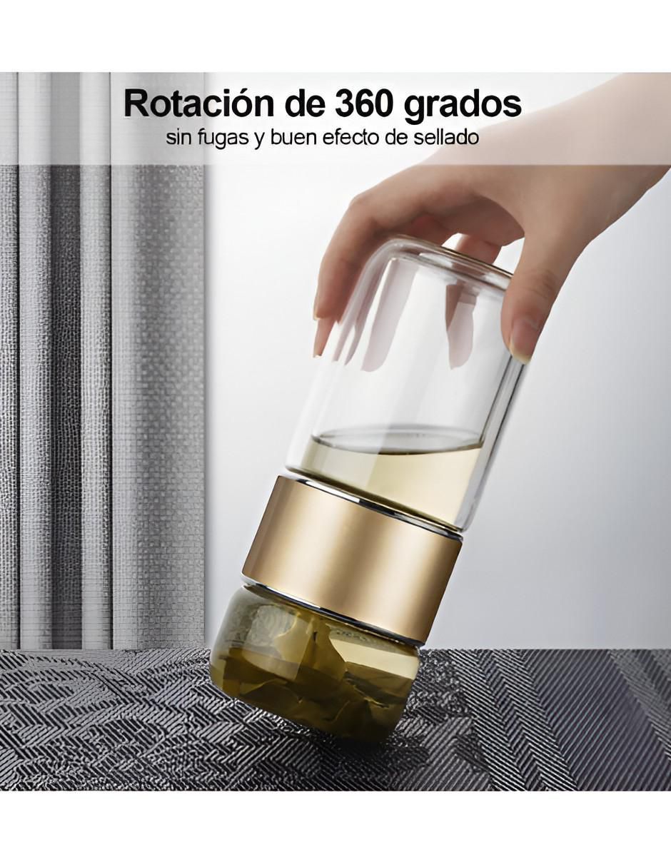 Termo infusor de vidrio con tapa rosca 280 ml