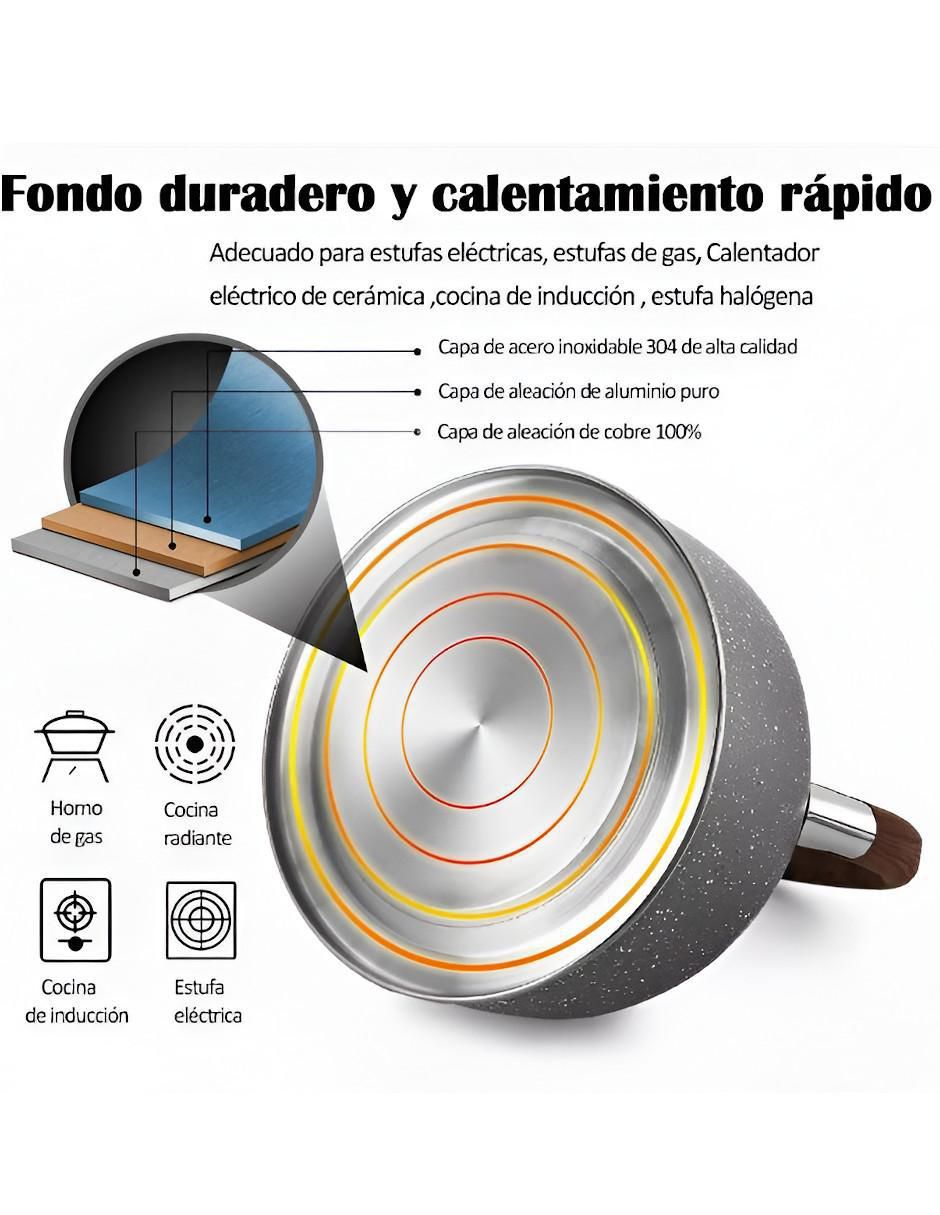 Tetera silbadora Xtellar de acero inoxidable