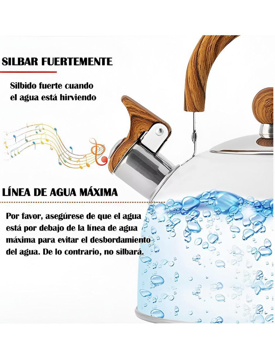 Tetera silbadora de acero inoxidable Tetera silbadora de acero inoxidable