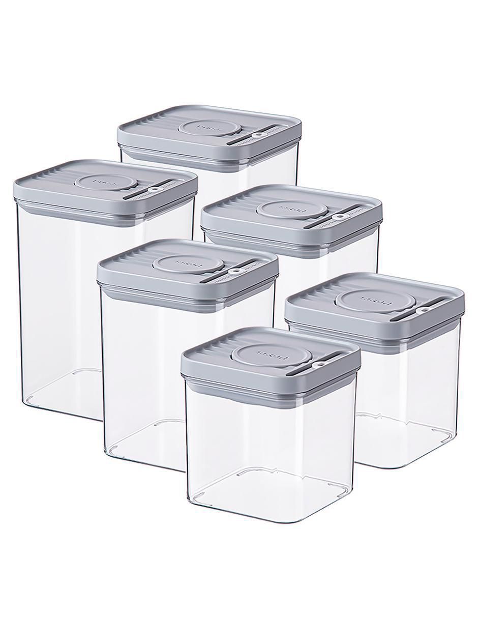 Kit de contenedores Almacenaje de plástico 6 piezas 1