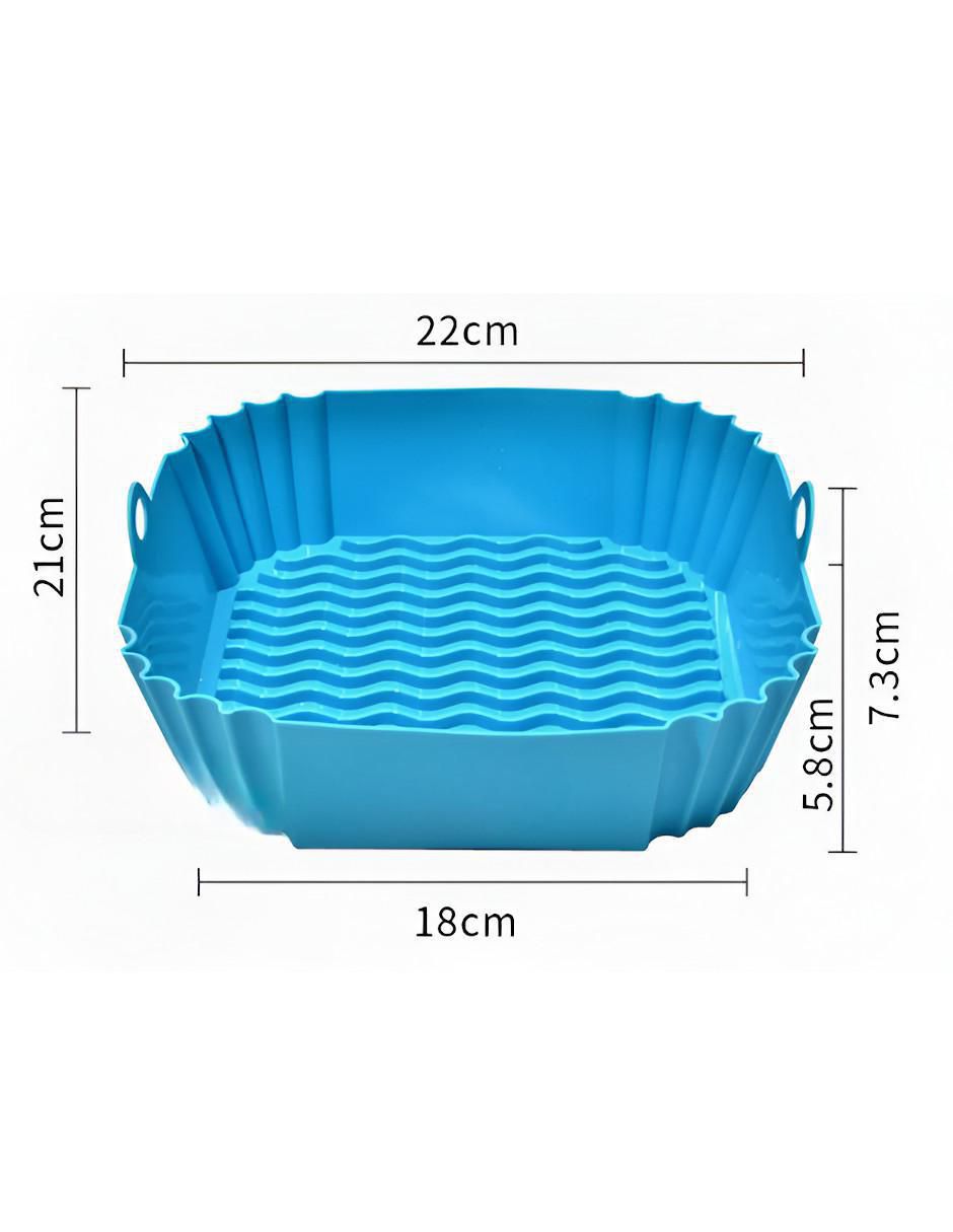 Molde para freidora de aire silicón rectangular 4
