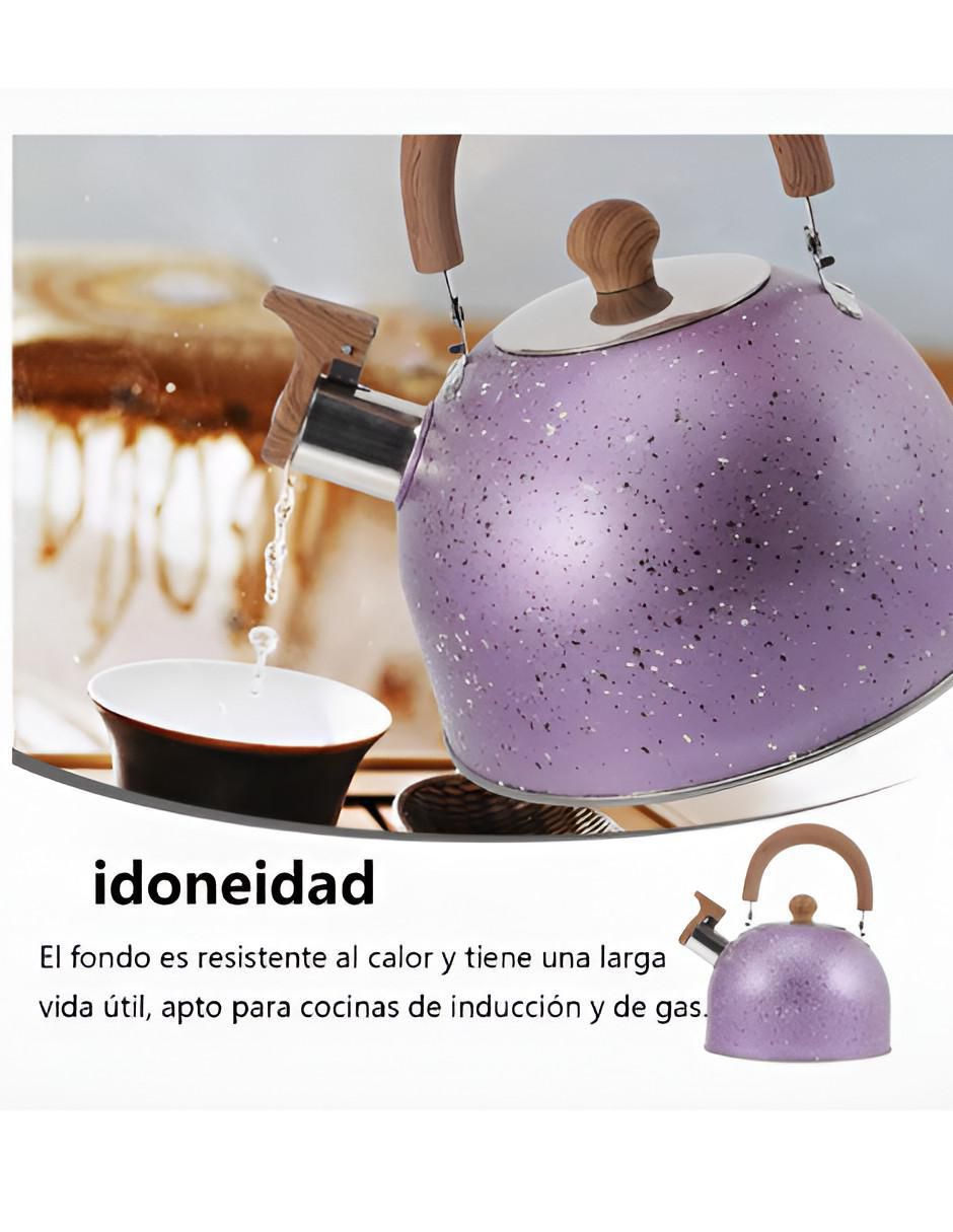 Tetera silbadora de acero inoxidable