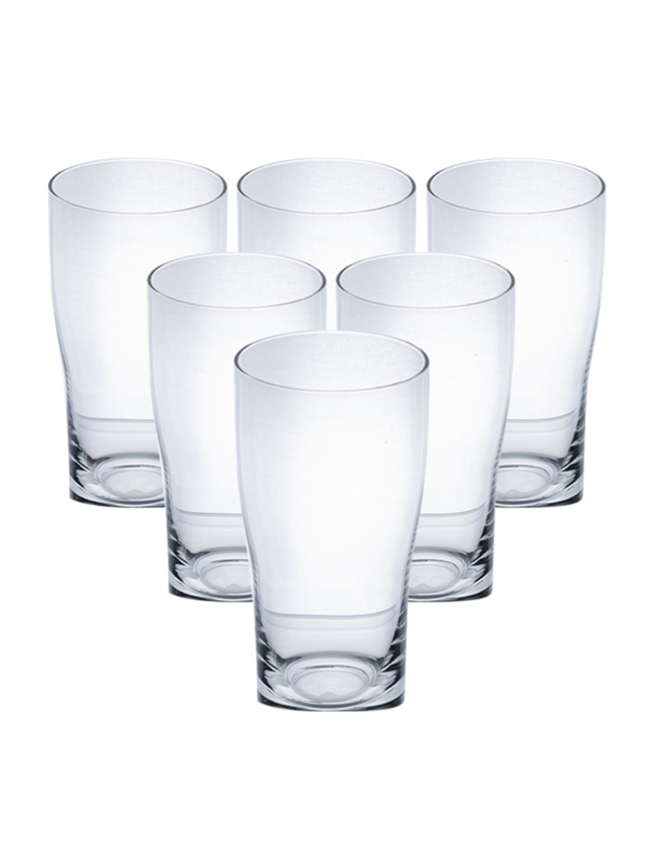 Set de vasos para agua de cristal con 6 piezas Set de vasos para agua de cristal con 6 piezas