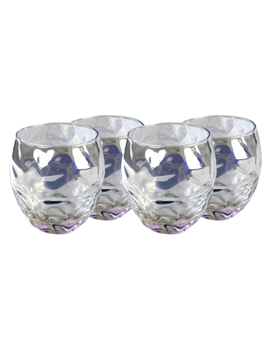 Set de vasos para agua de cristal con 4 piezas Set de vasos para agua de cristal con 4 piezas