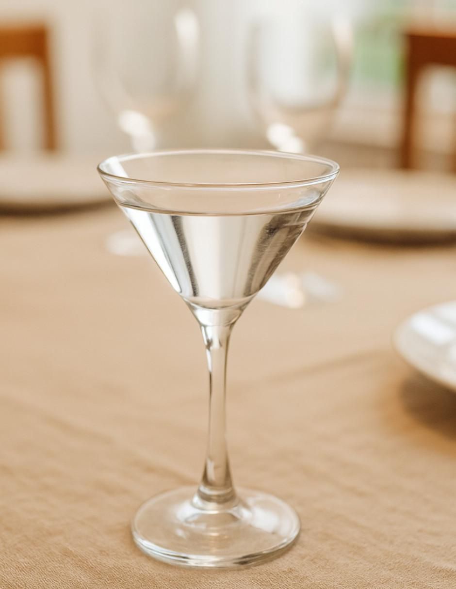 Set de copas para martini Martin´s de cristal 6 piezas