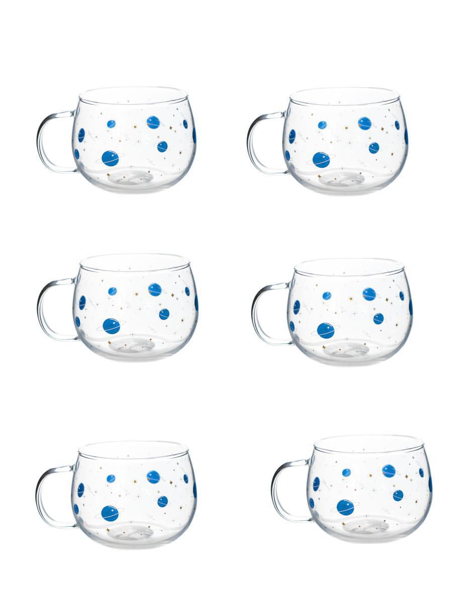 Set de tazas té 6 piezas