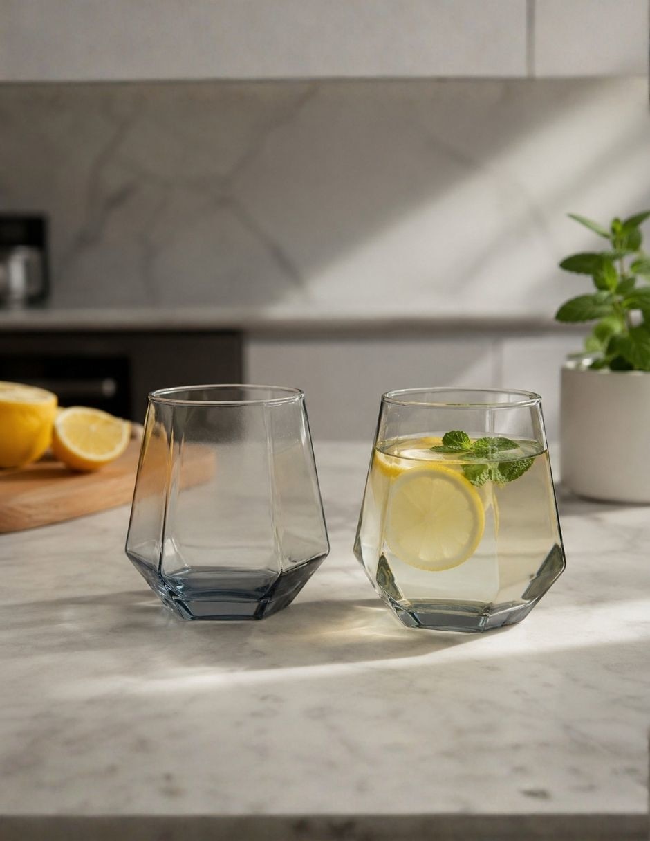 Set vasos ideen de cristal con 6 piezas