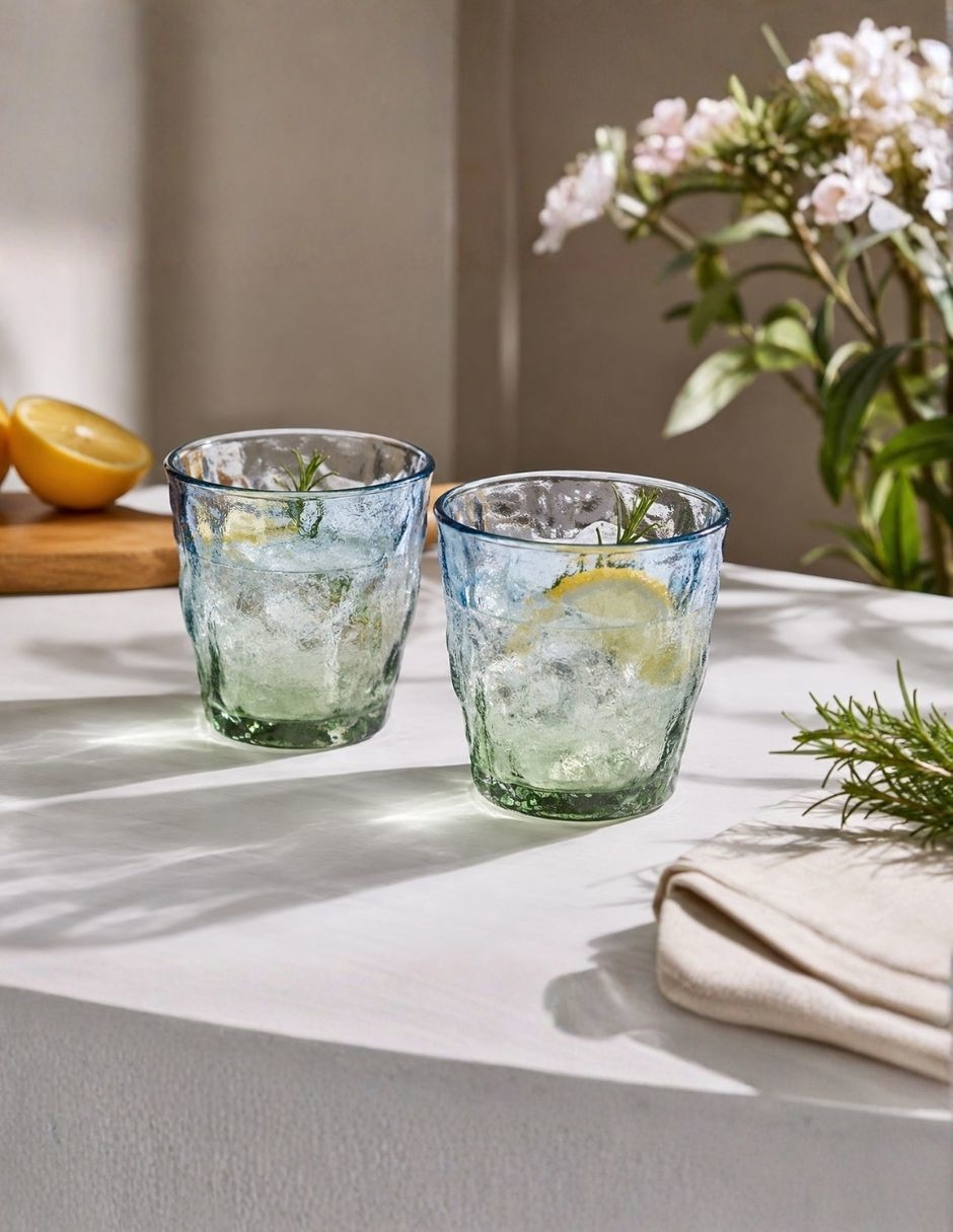 Set vasos collins de cristal con 2 piezas 3