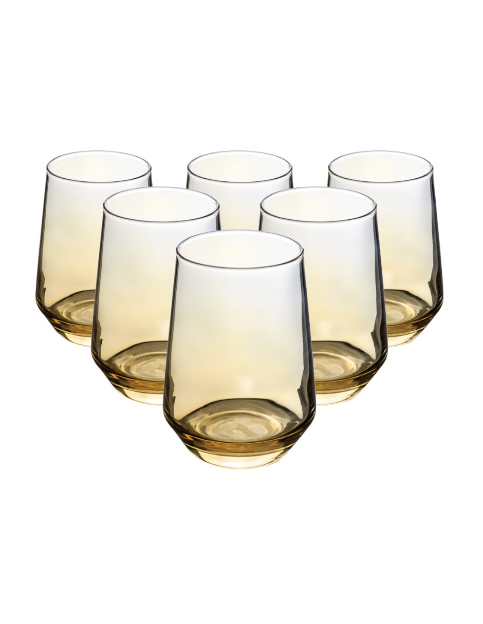 Set de vasos para agua de cristal con 6 piezas Set de vasos para agua de cristal con 6 piezas