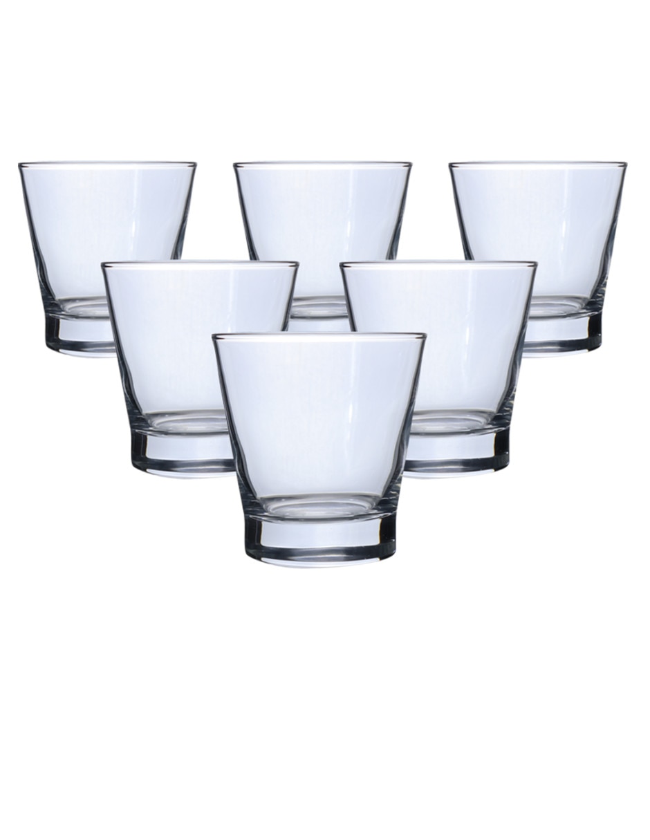 Set de vasos para agua de cristal con 6 piezas Set de vasos para agua de cristal con 6 piezas