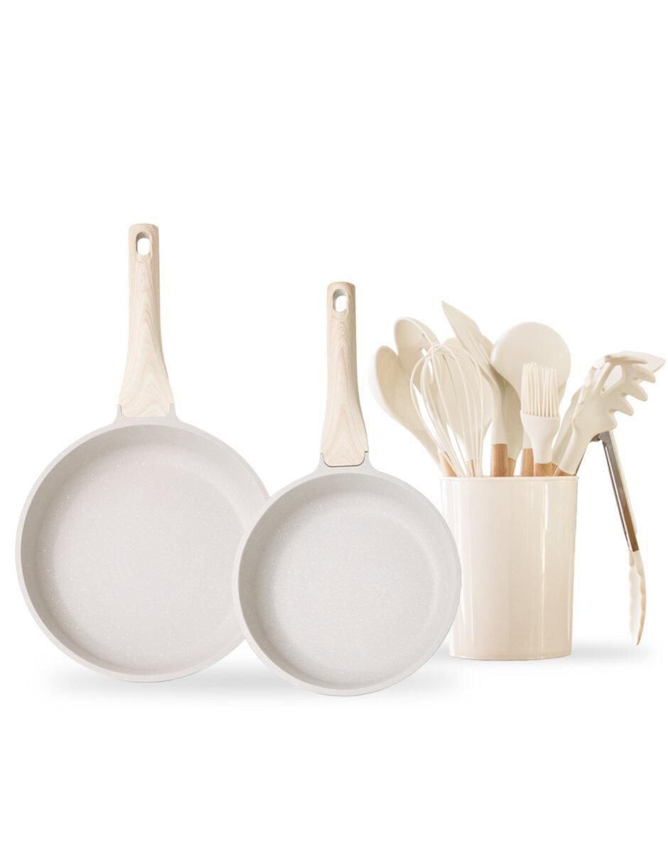 Set de sartenes de acero inoxidable 9 piezas