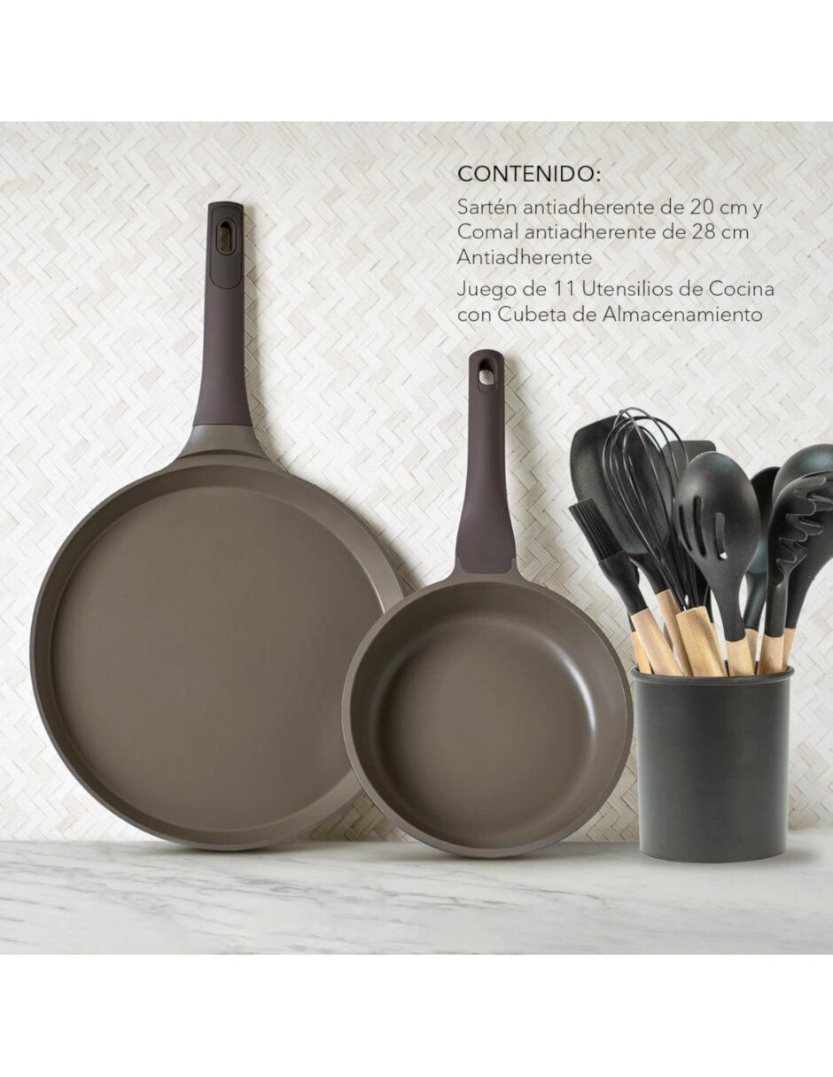 Set de sartenes de aluminio fundido 9 piezas