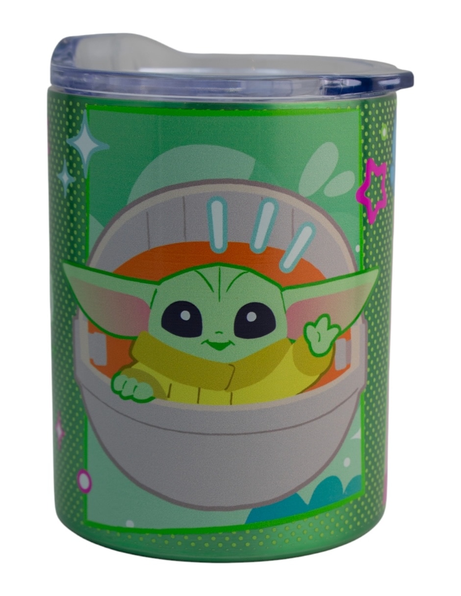 Termo Regalos Siglo XXI de acero inoxidable Baby Yoda con tapa a presión