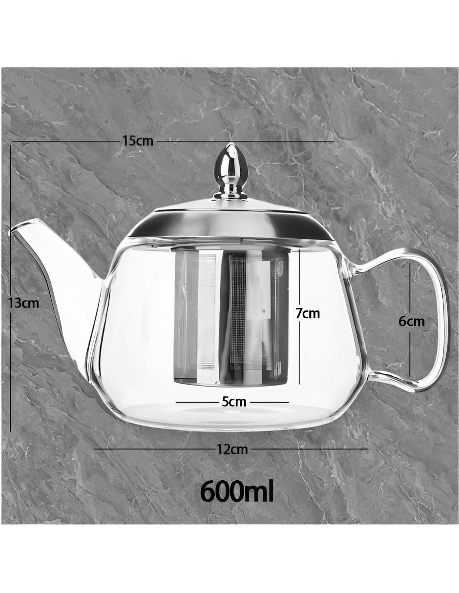 Tetera infusora Xtellar de vidrio