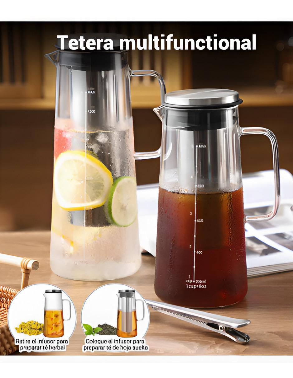 Tetera infusora Xtellar de vidrio