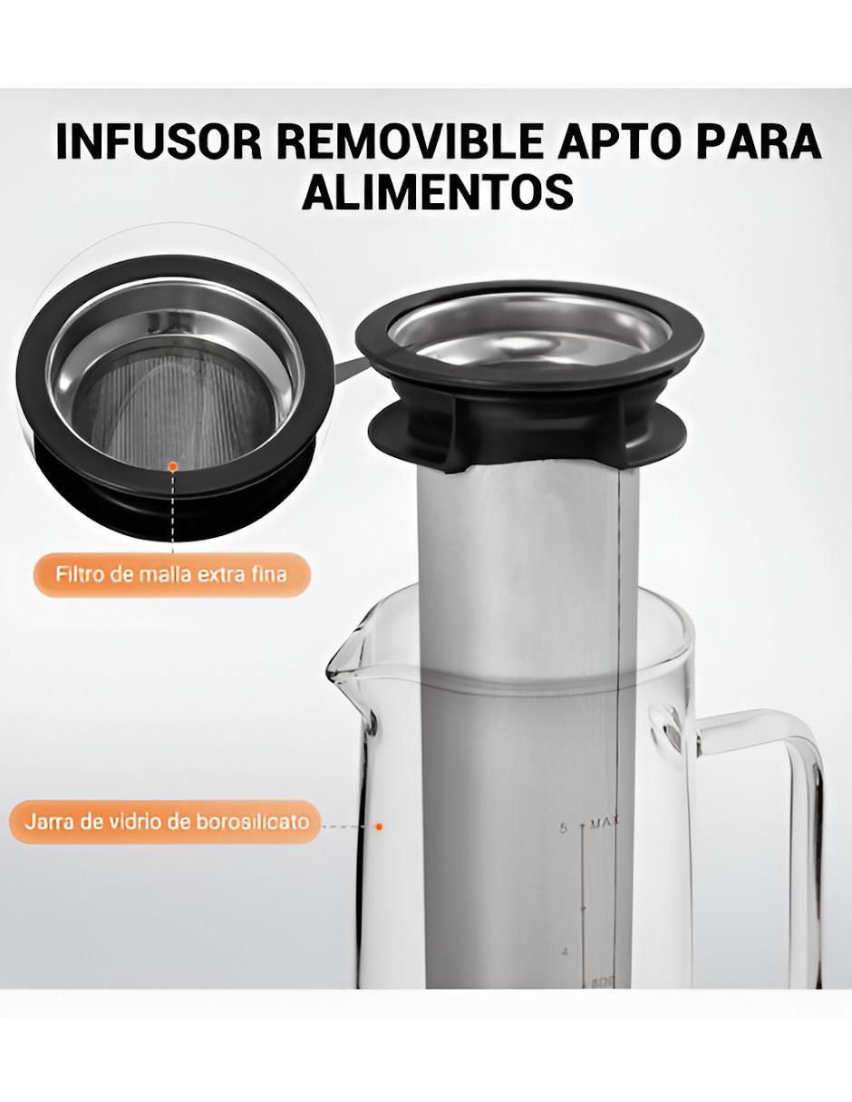 Tetera infusora de vidrio