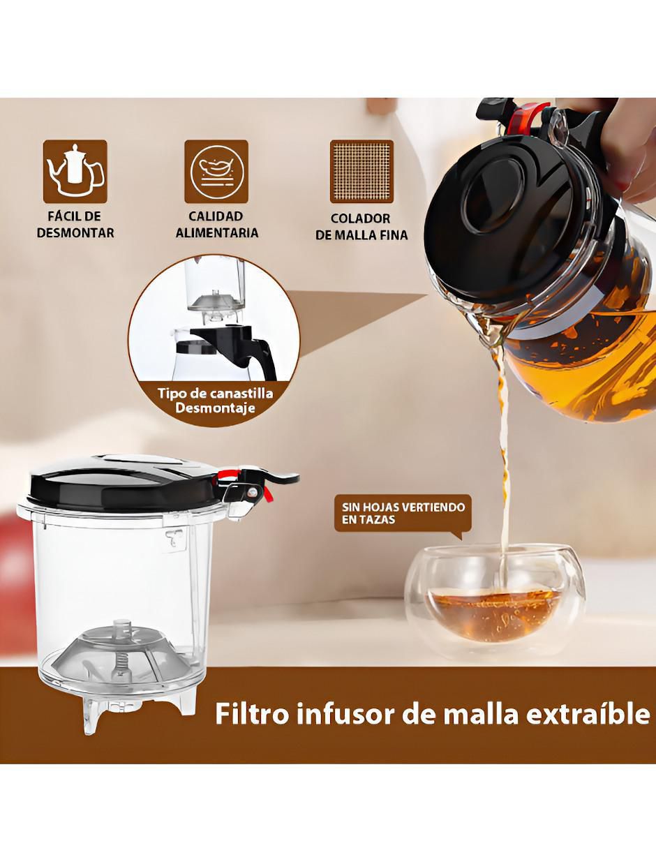 Tetera infusora de vidrio