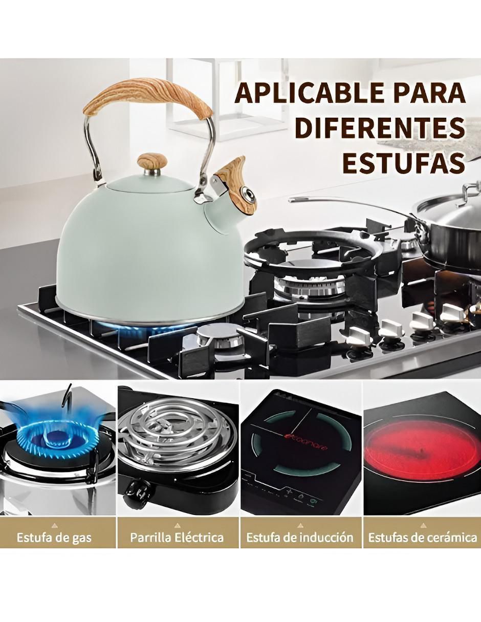Tetera silbadora de acero inoxidable Tetera silbadora de acero inoxidable
