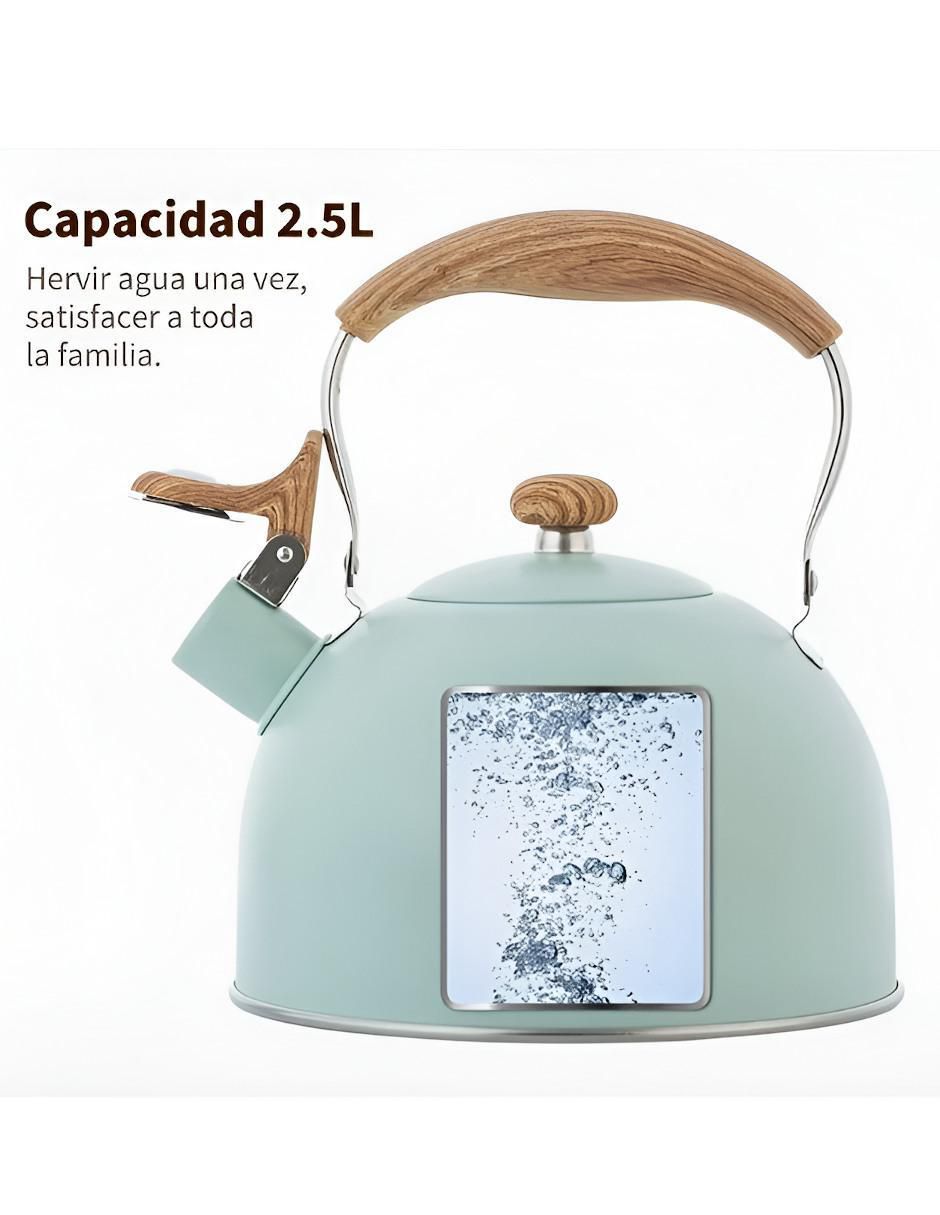 Tetera silbadora Xtellar de acero inoxidable