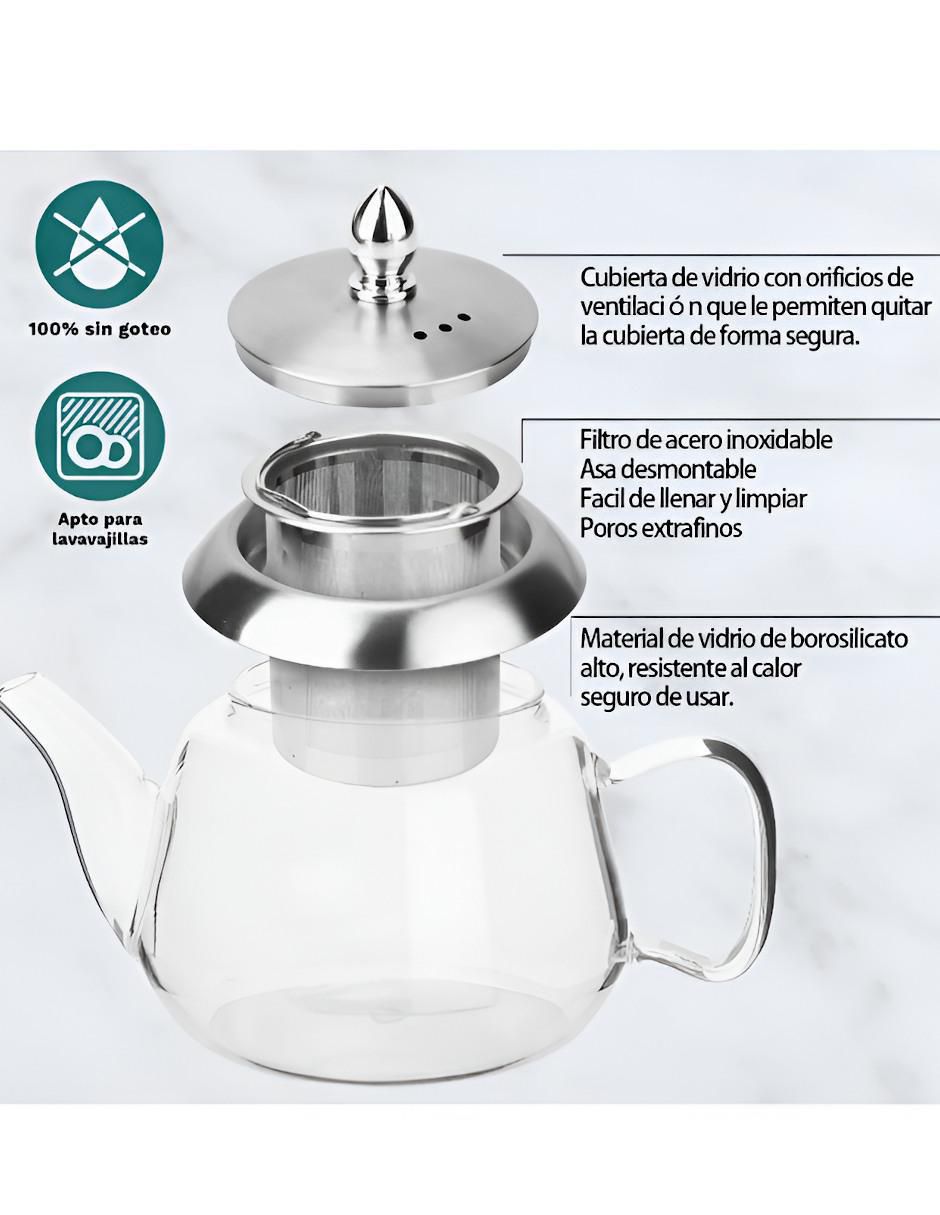 Tetera infusora Xtellar de vidrio