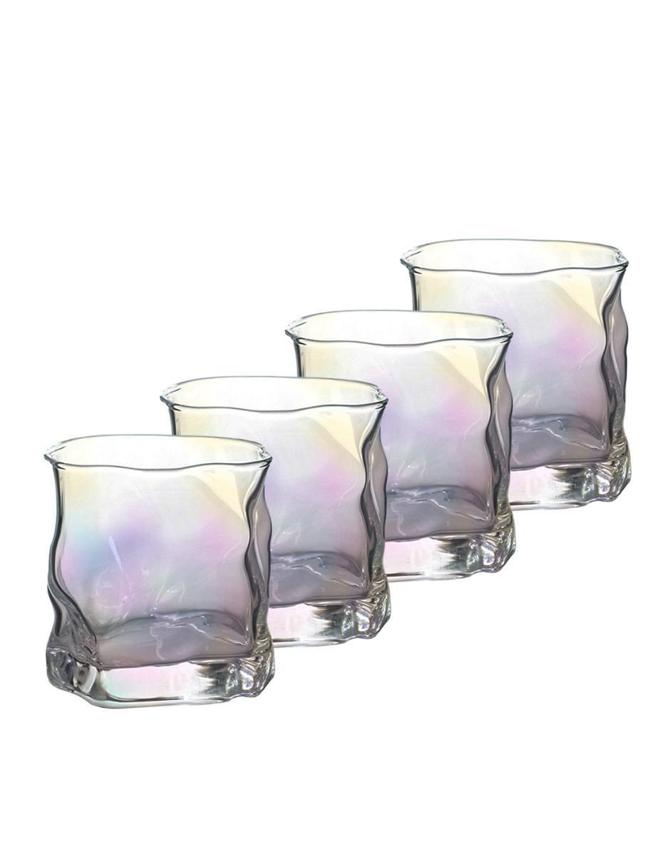 Set de vasos para agua de cristal con 4 piezas Set de vasos para agua de cristal con 4 piezas