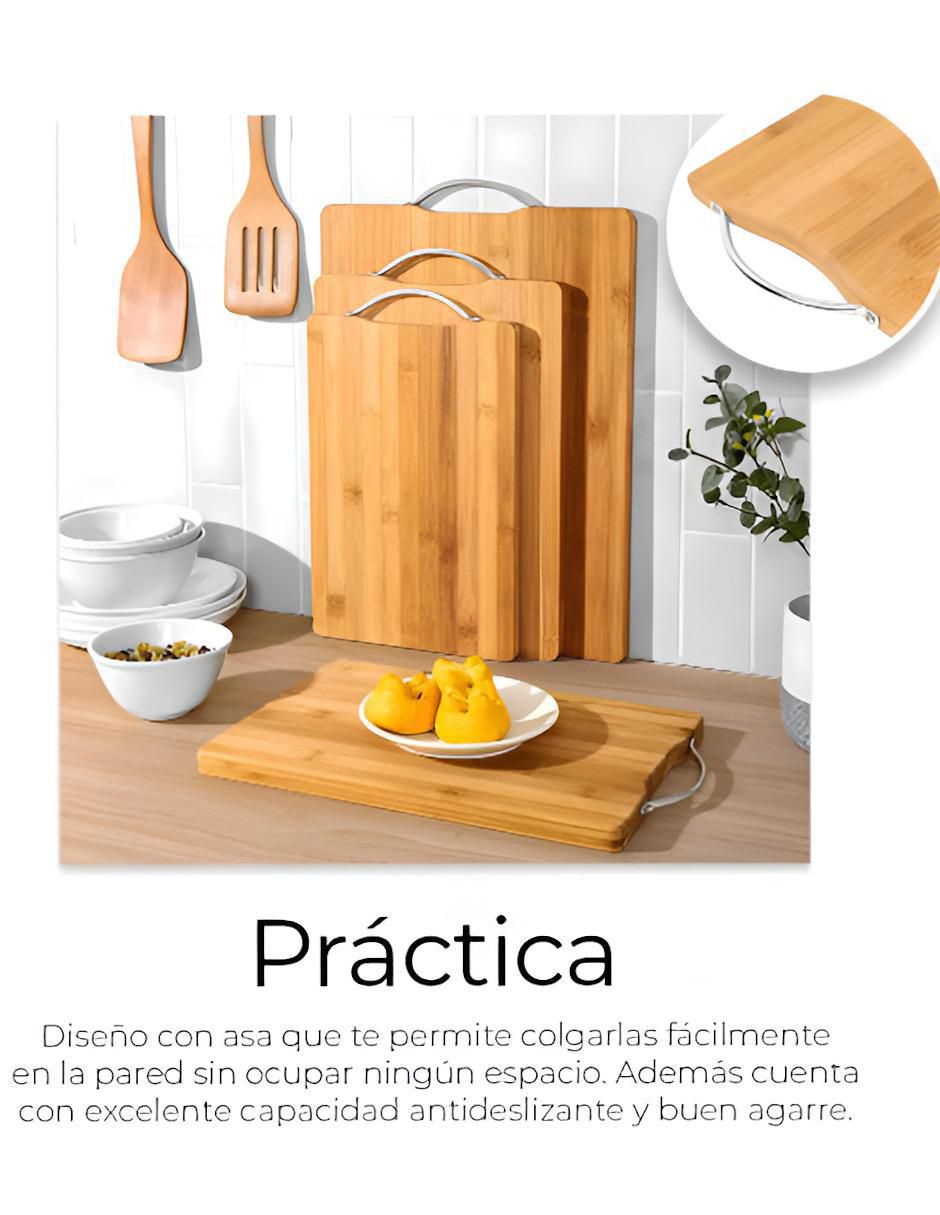Set tabla para picar de madera