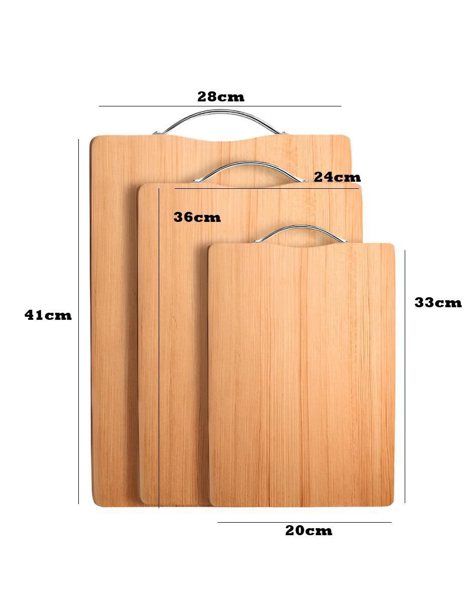 Set tabla para picar de madera