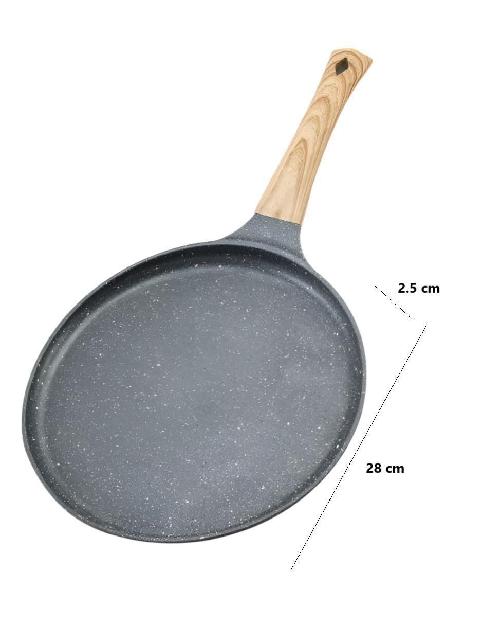 Sartén para crepas de aluminio fundido 6
