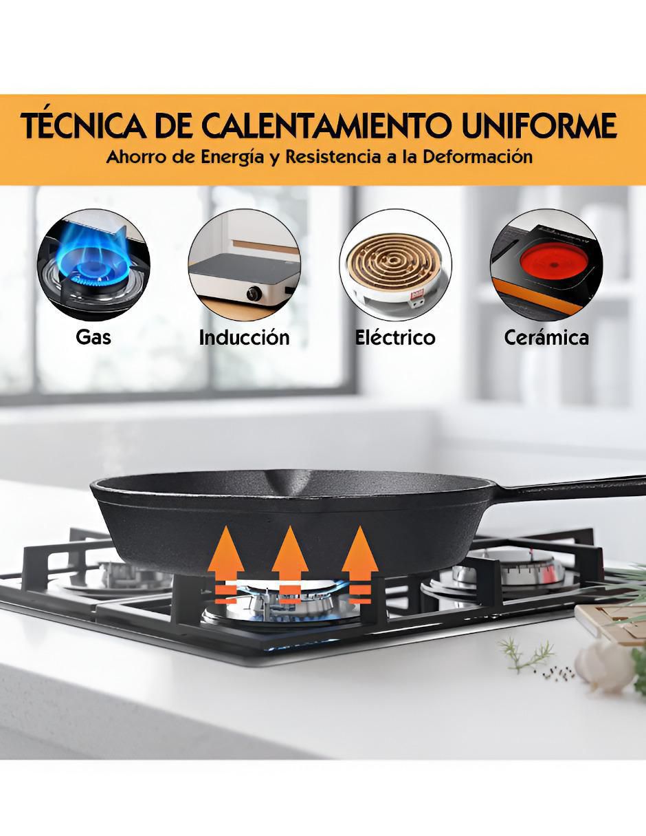 Set de sartenes de hierro 4 piezas 2