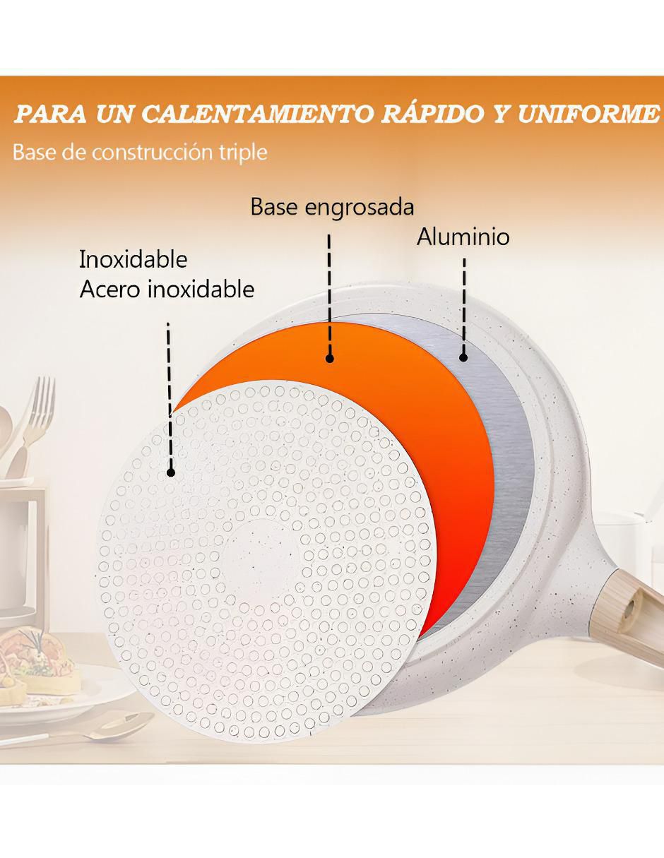 Sartén para crepas de aluminio