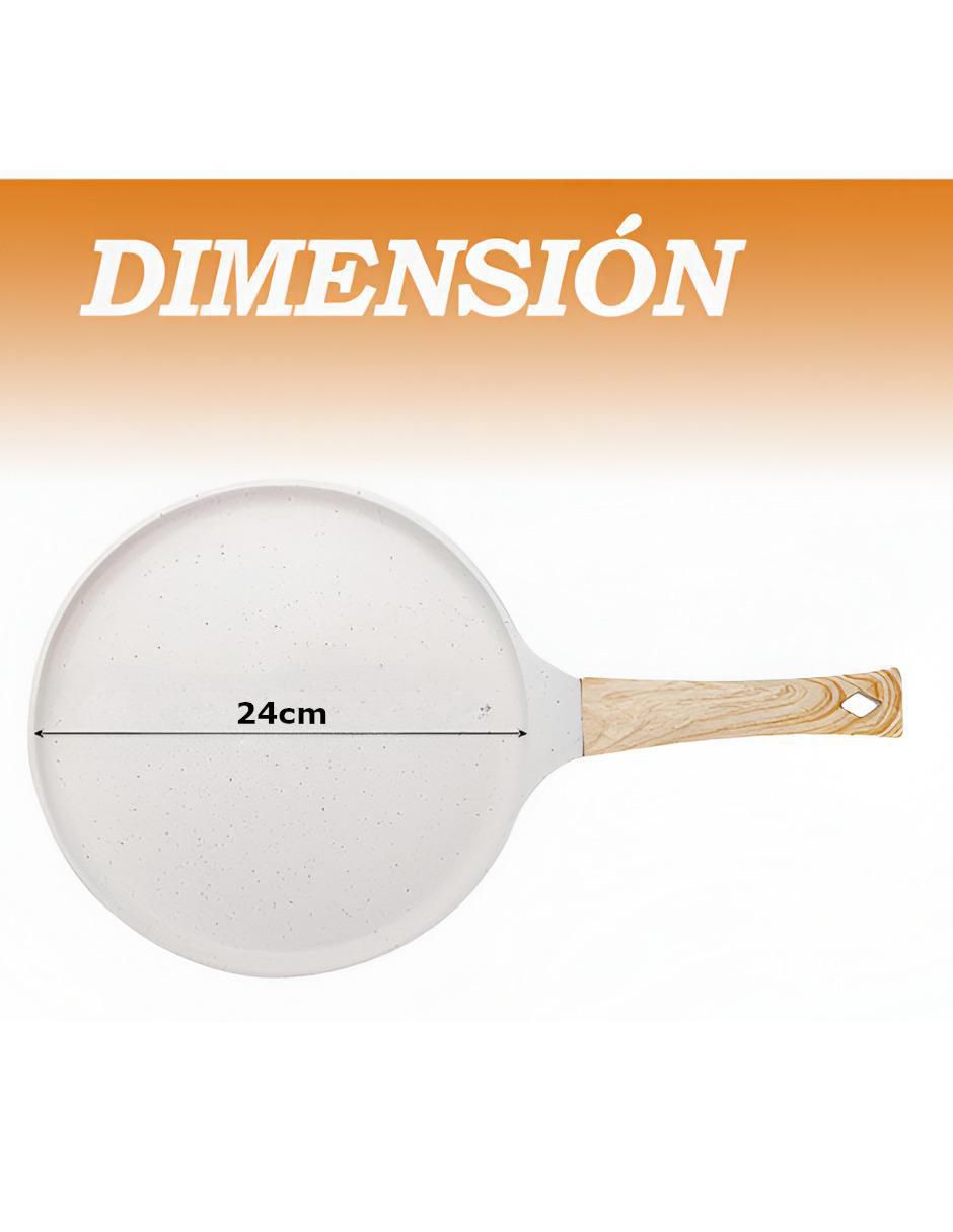 Sartén para crepas de aluminio