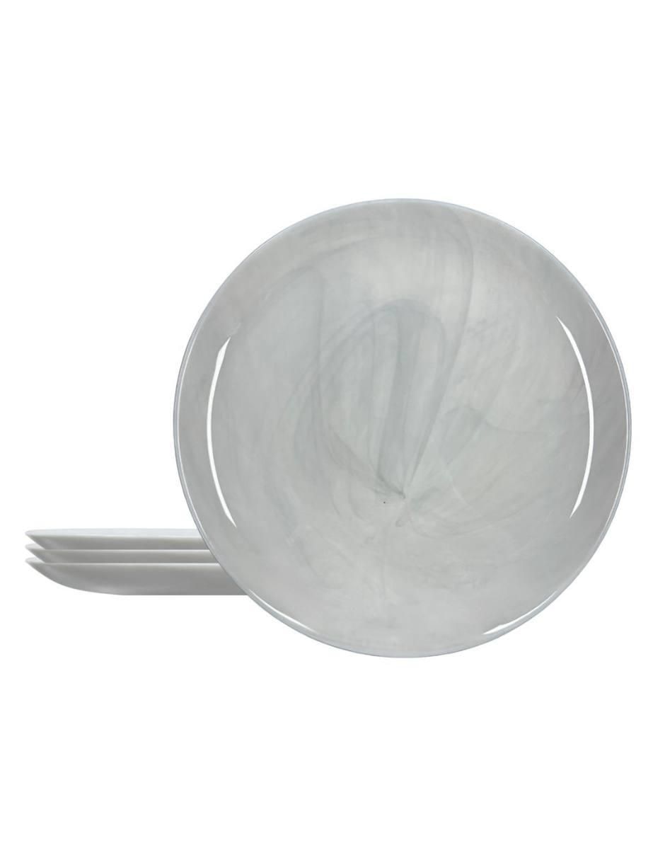 Plato trinche Diwali de vidrio 4 piezas
