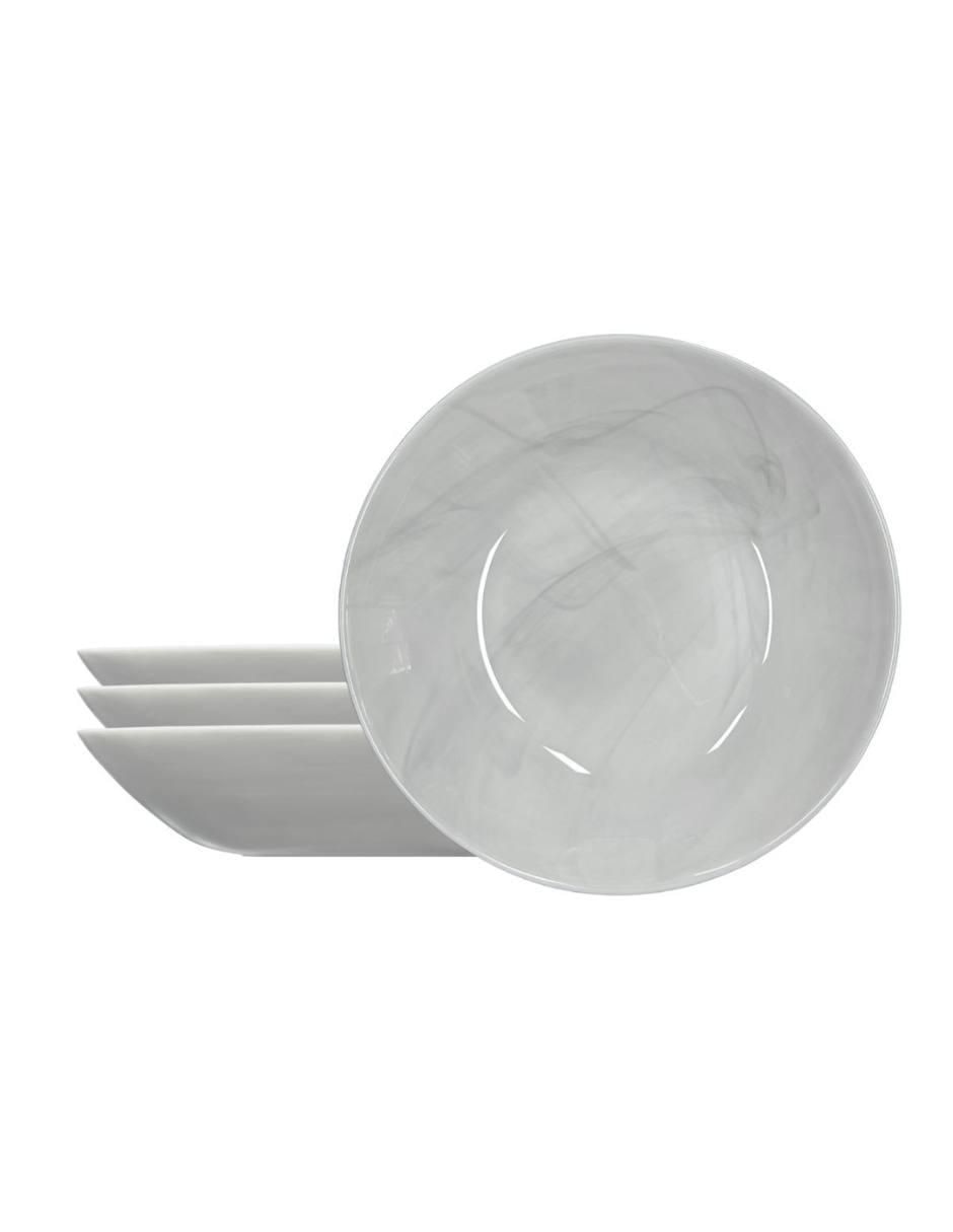 Plato sopa Diwali de vidrio 4 piezas Plato sopa Diwali de vidrio 4 piezas