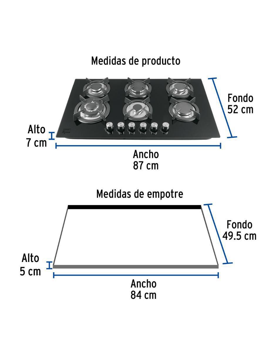Parrilla Foset de vidrio templado