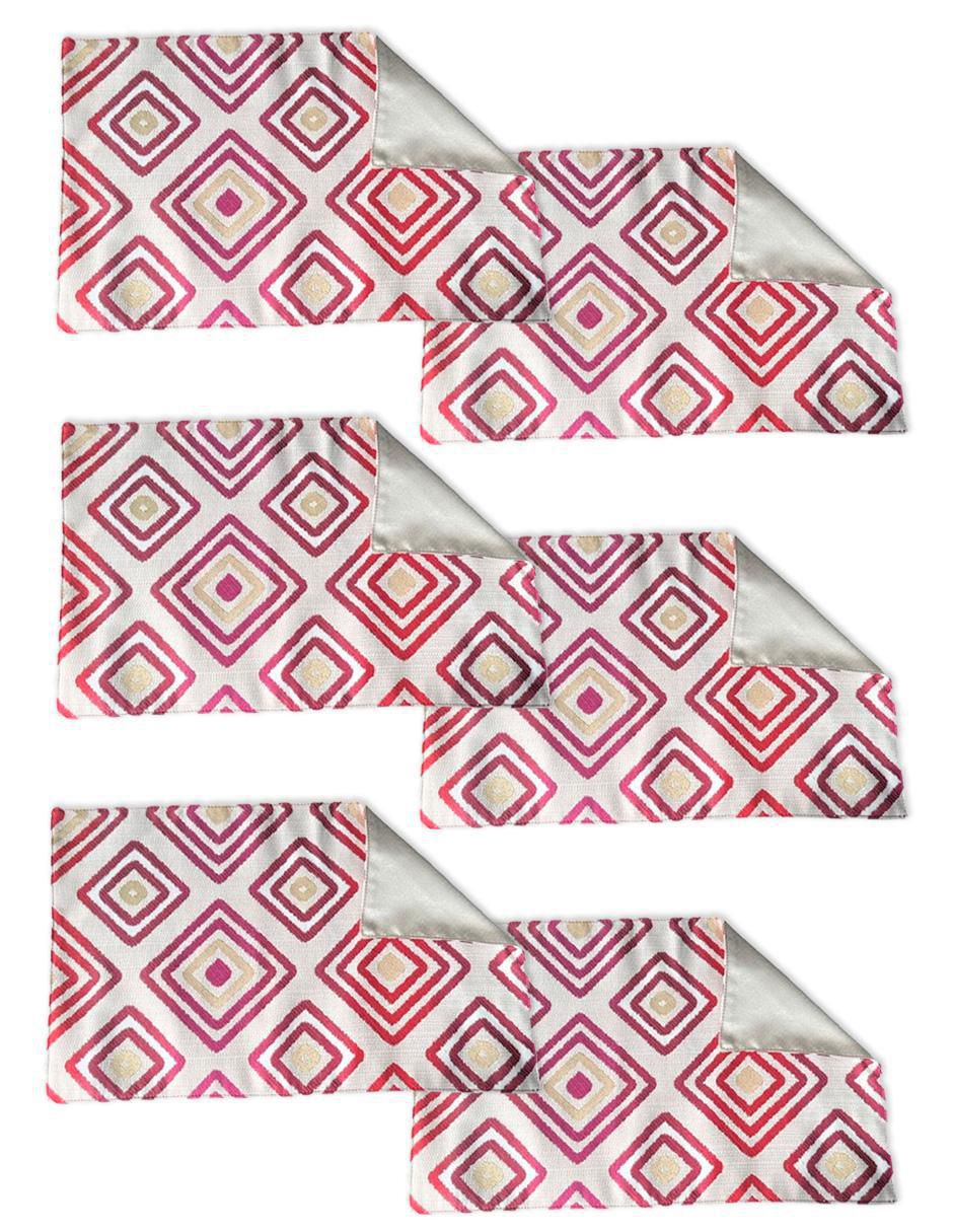 Set mantel individual rectangular de poliéster Rombos Set mantel individual rectangular de poliéster Rombos