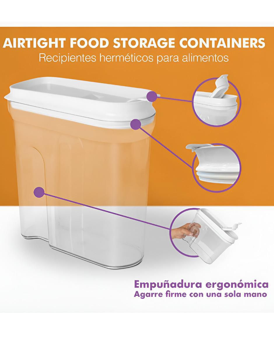 Set dispensador de cereal Xtellar de plástico