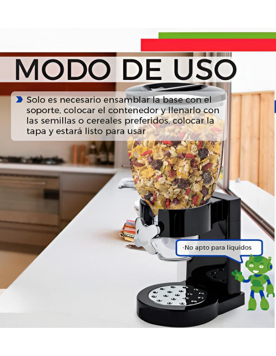 Dispensador de cereal Xtellar de plástico