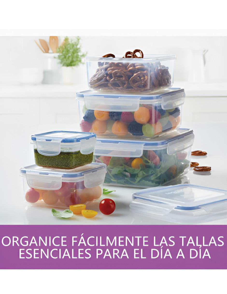Set contenedores de plástico 5 piezas 4