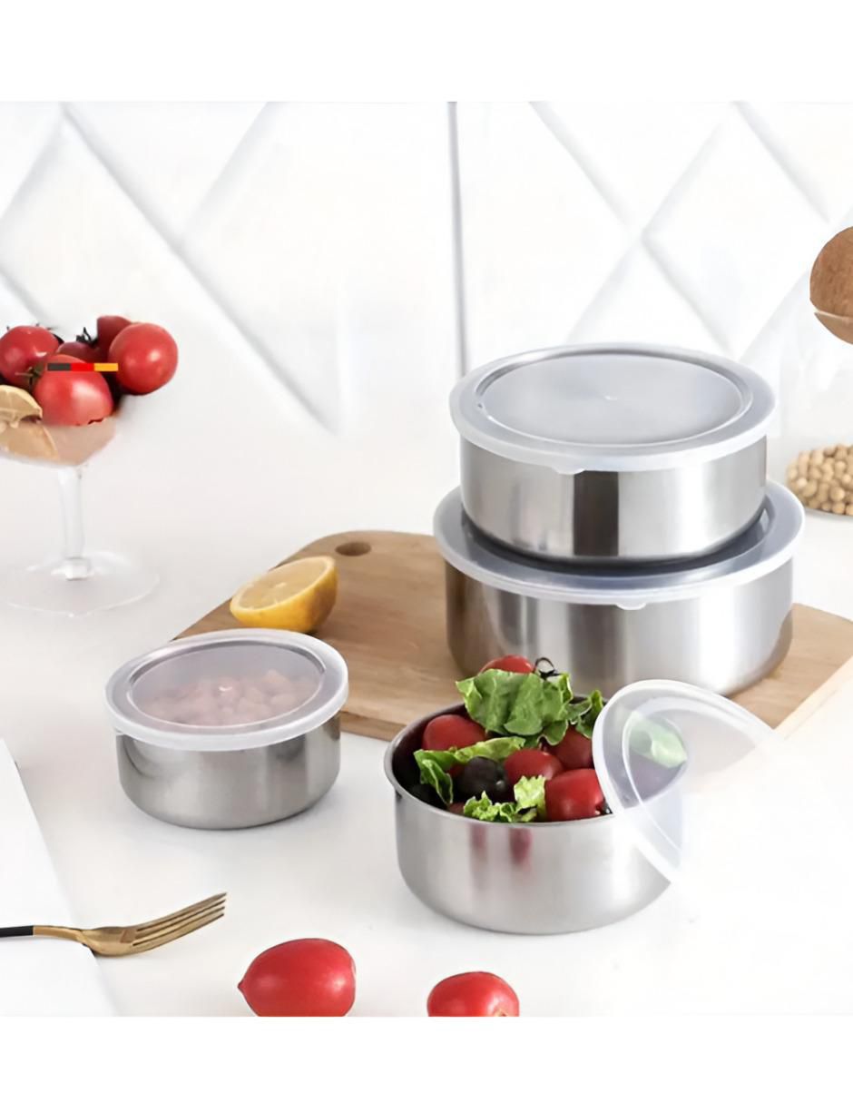 Set conservador de alimentos de acero inoxidable hermético