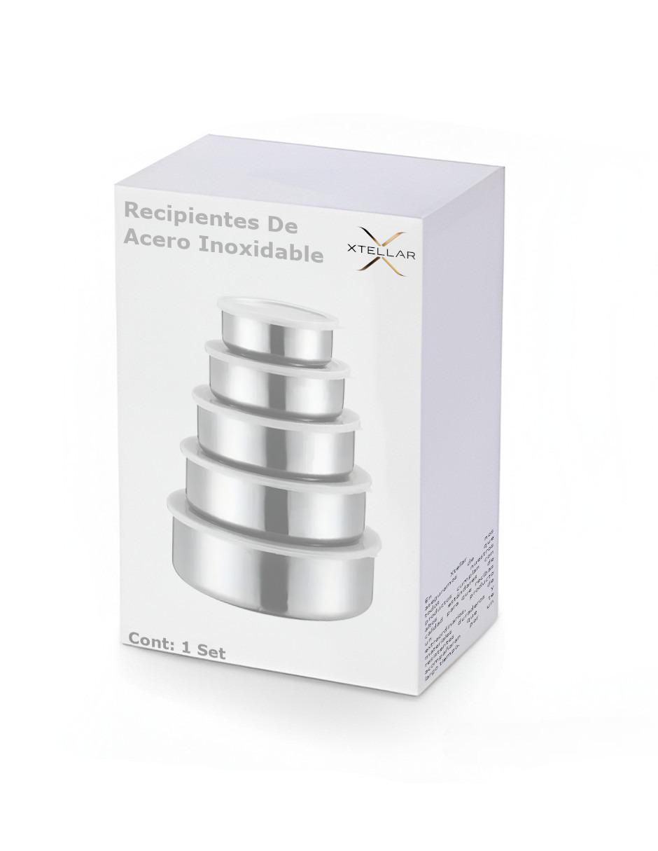 Set conservador de alimentos de acero inoxidable hermético