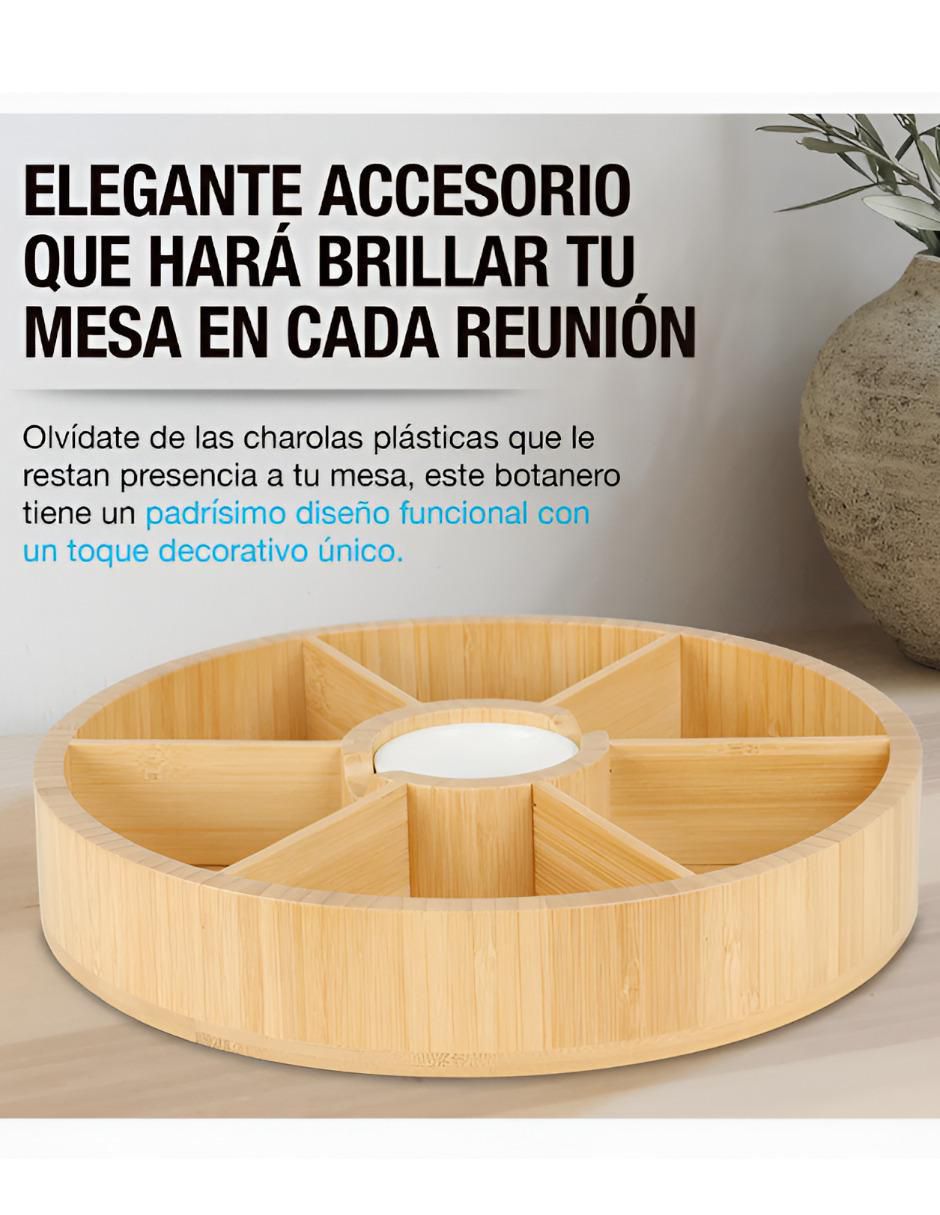 Botanero Xtllar1027 de bambú 2