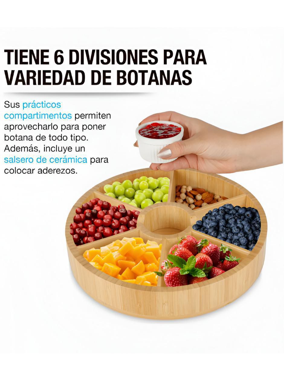 Botanero Xtllar1027 de bambú 3