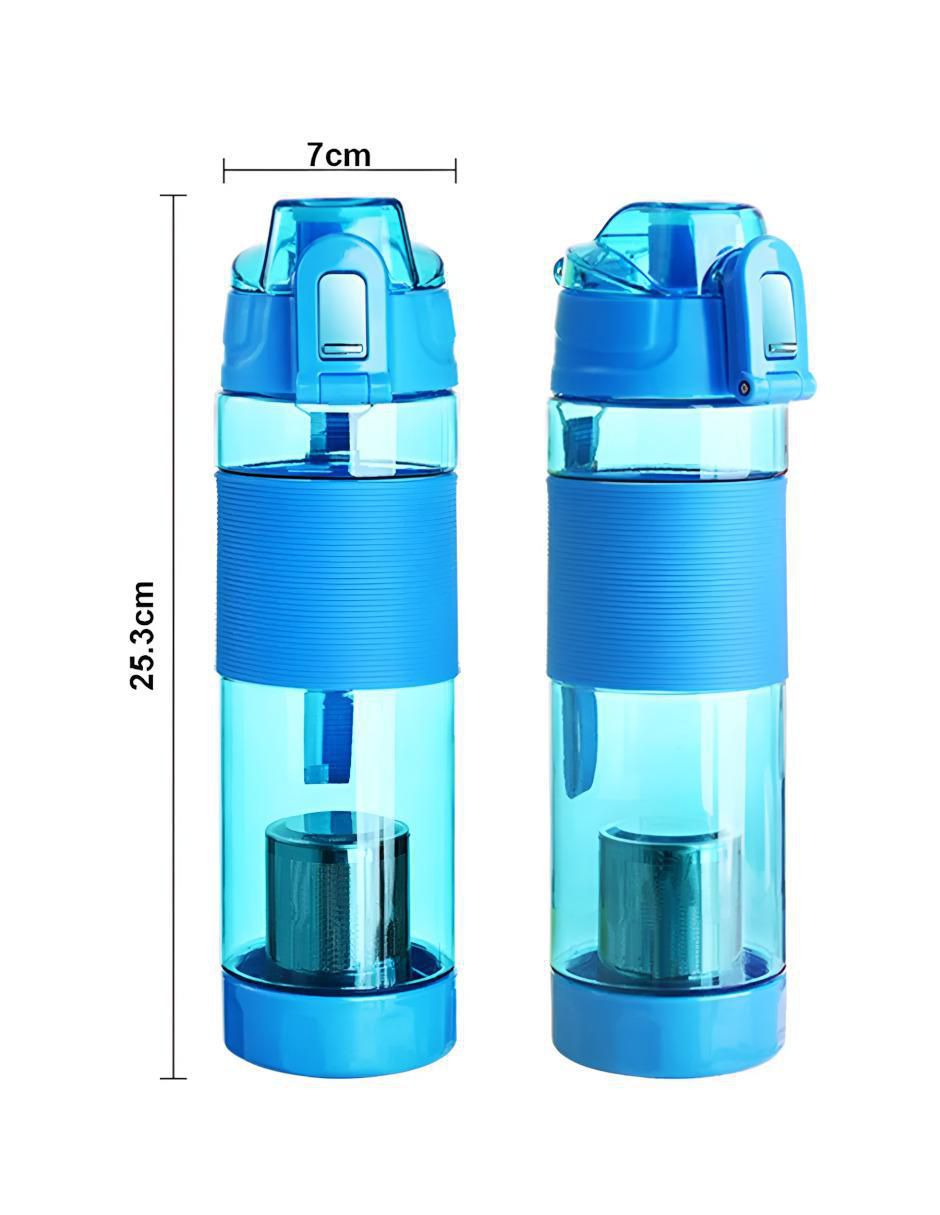 Botella de agua con tapa a prueba de derrame 650 ml