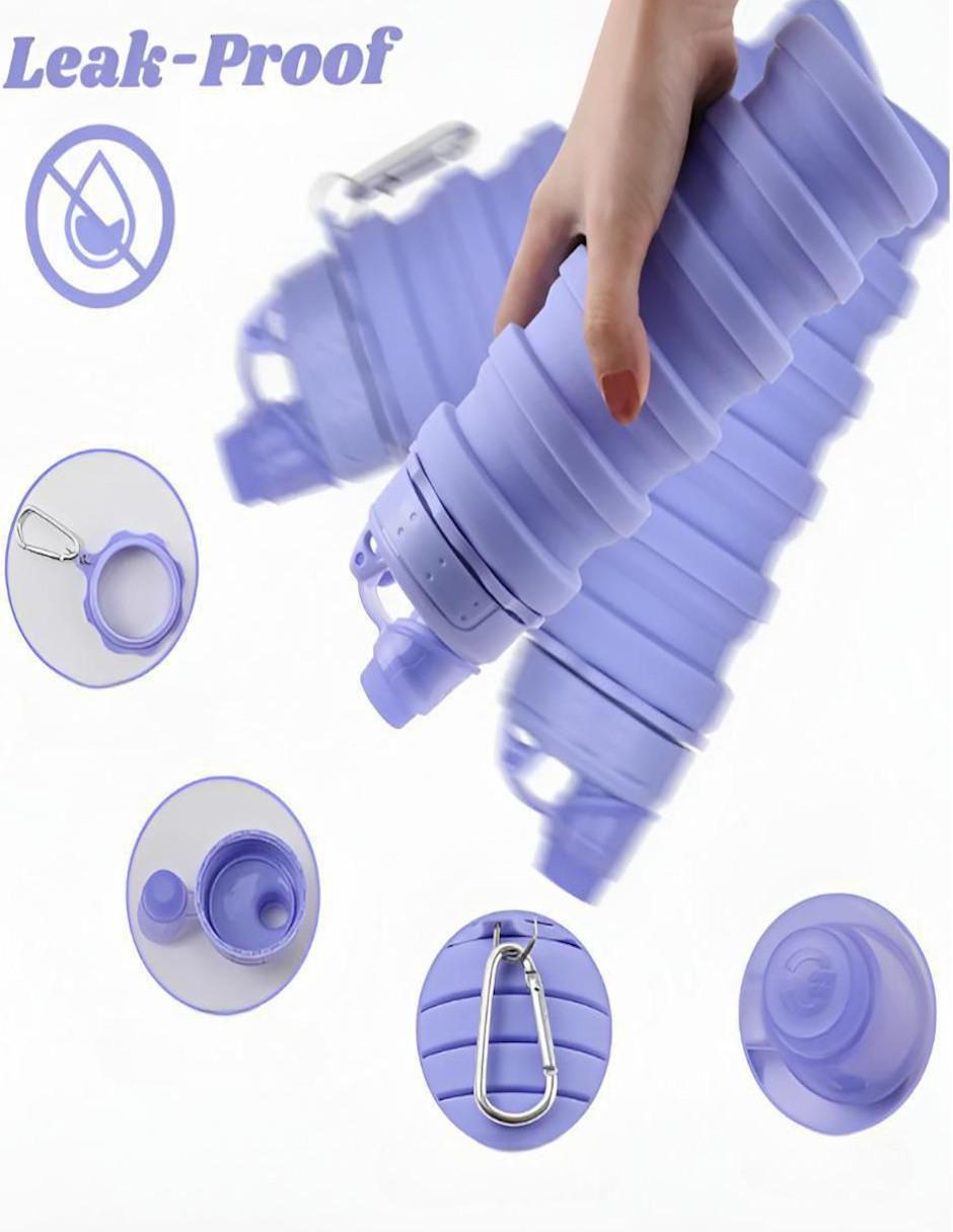 Botella de agua con tapa a prueba de derrame 500 ml 3