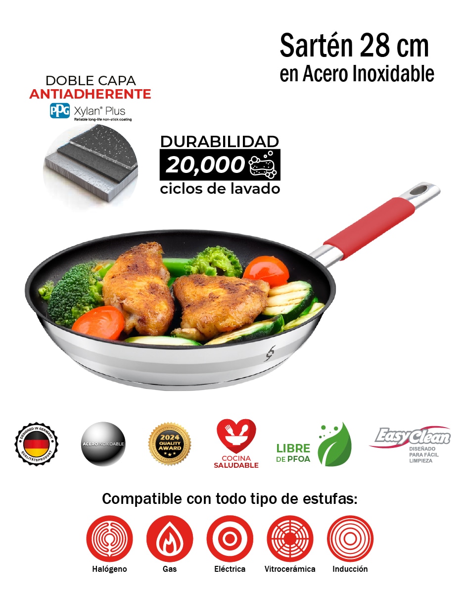 Sartén de acero inoxidable 2